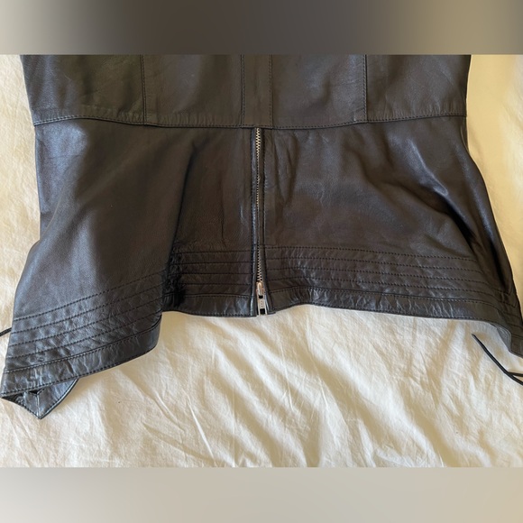 SKINGRAFT Fitted Soft Leather Jacket sz L - Picture 8 of 16